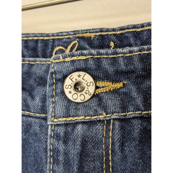 Retro Levis Jean Denim Skort Big Girls Size 12 - Picture 2 of 8